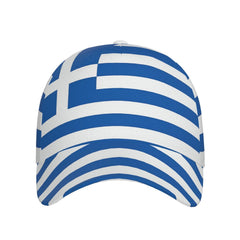 YSBYEIU Greece flag cap back view with adjustable strap for a customized fit
