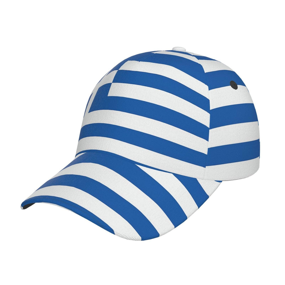 YSBYEIU Greece flag cap front view, lightweight and breathable daily wear