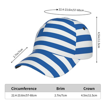YSBYEIU Greece flag cap packable design for easy travel