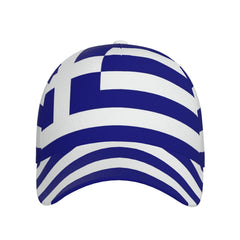YSBYEIU Greece flag cap side view for versatile daily wear