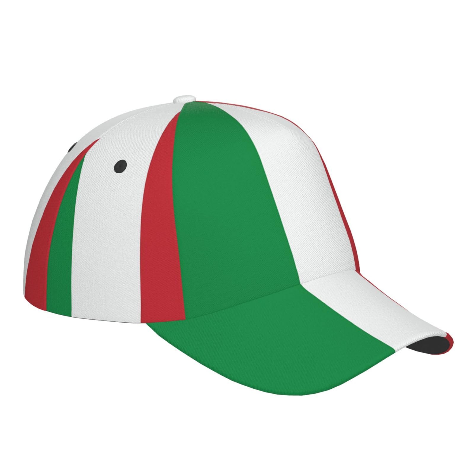 YSBYEIU Italian flag baseball cap packable design for travel and outdoors