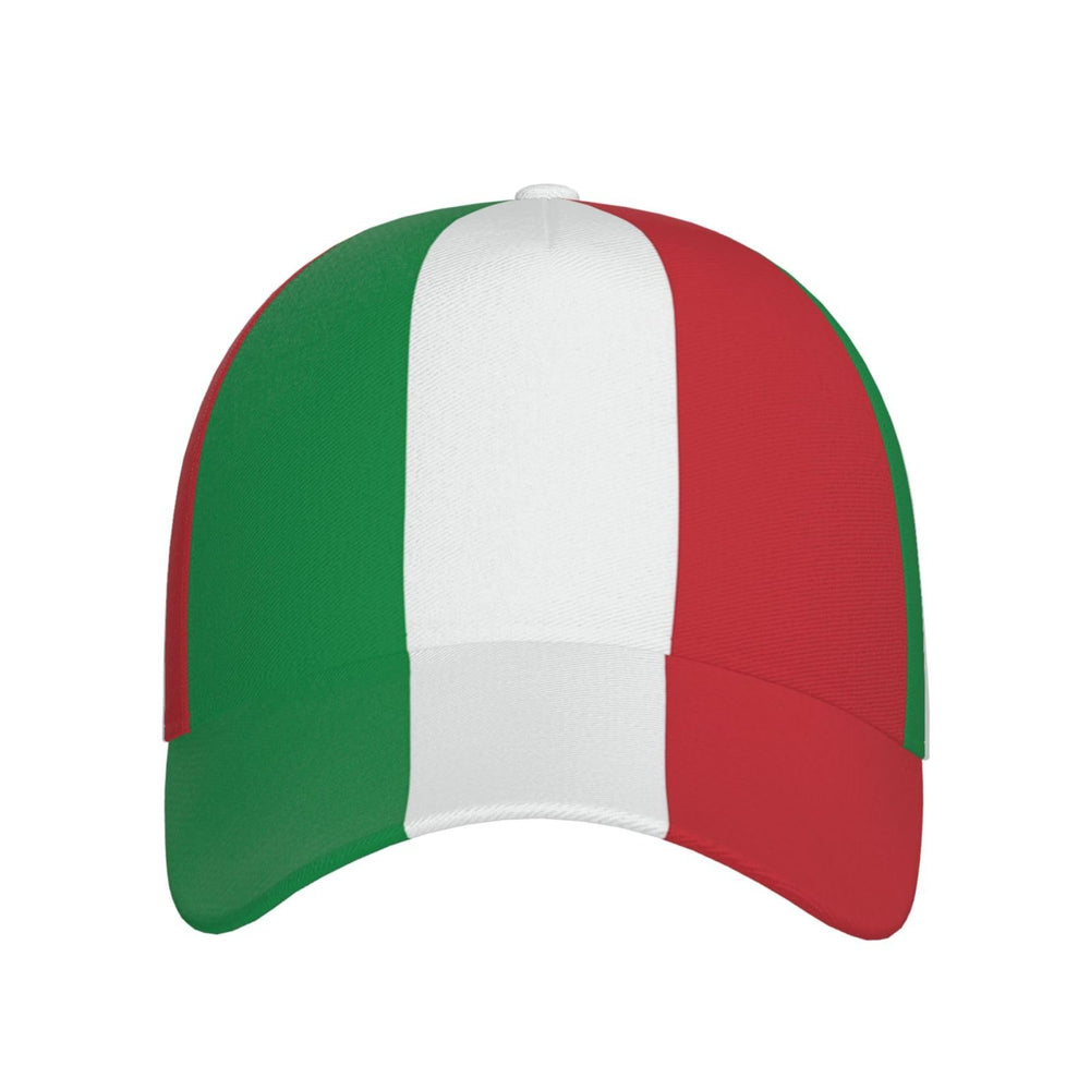 YSBYEIU Italian flag baseball cap side view adjustable fit for head sizes