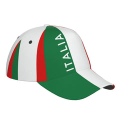 YSBYEIU Italian Flag cap side view breathable design