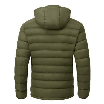 YSENTO army green jacket with two side pockets for quick essentials