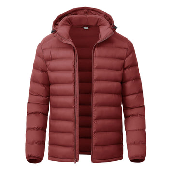 YSENTO men's down-alternative jacket front view highlighting lightweight warmth for daily wear