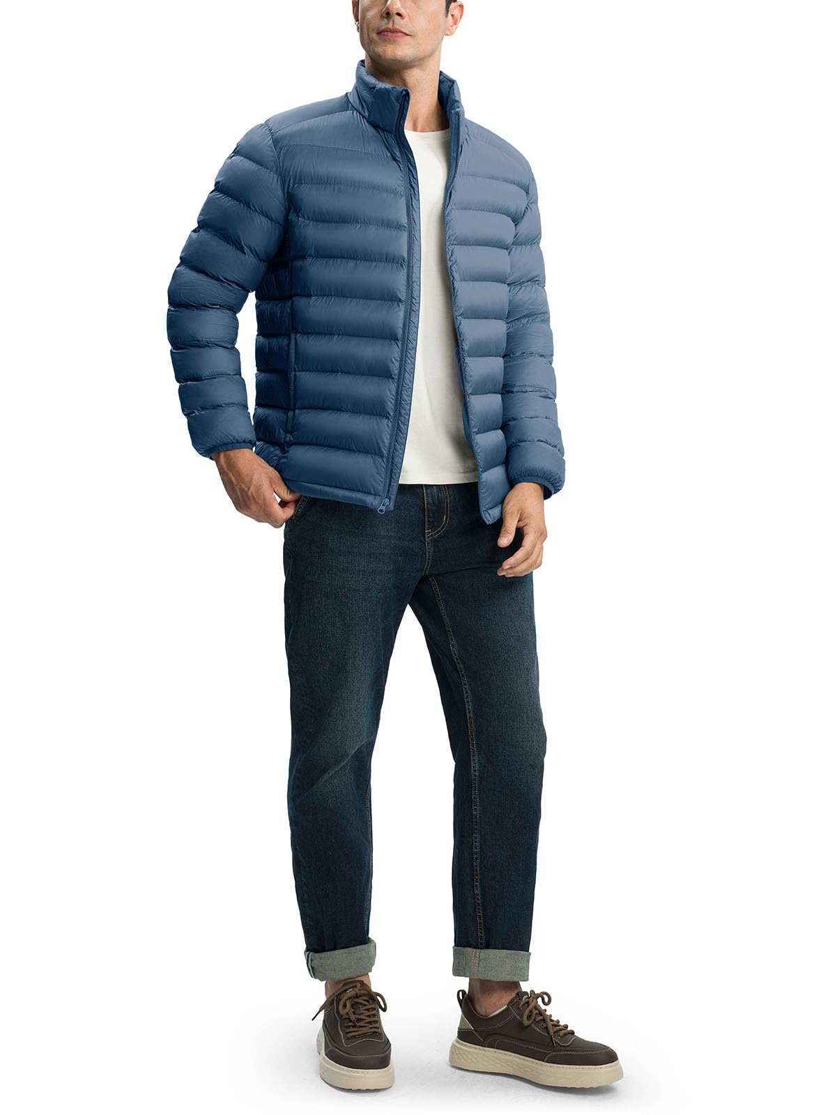 YSENTO detachable hood jacket adapts to changing weather and layering needs.