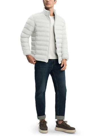 YSENTO stand-up collar option shown with hood removed for two looks
