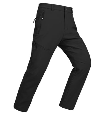 YSENTO men's insulated snow pants front view showing waterproof shell for dry winter outings