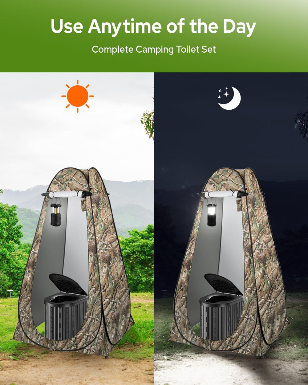 YSR VEF camping lantern provides reliable light for safe nighttime use.