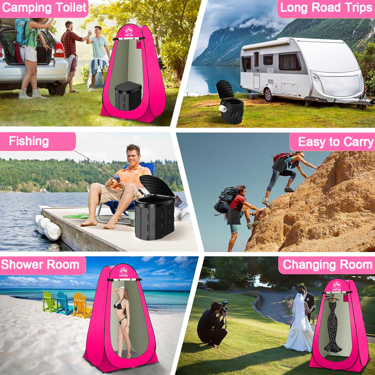 YSR VEF compact backpack carry makes transportation to campsites effortless.