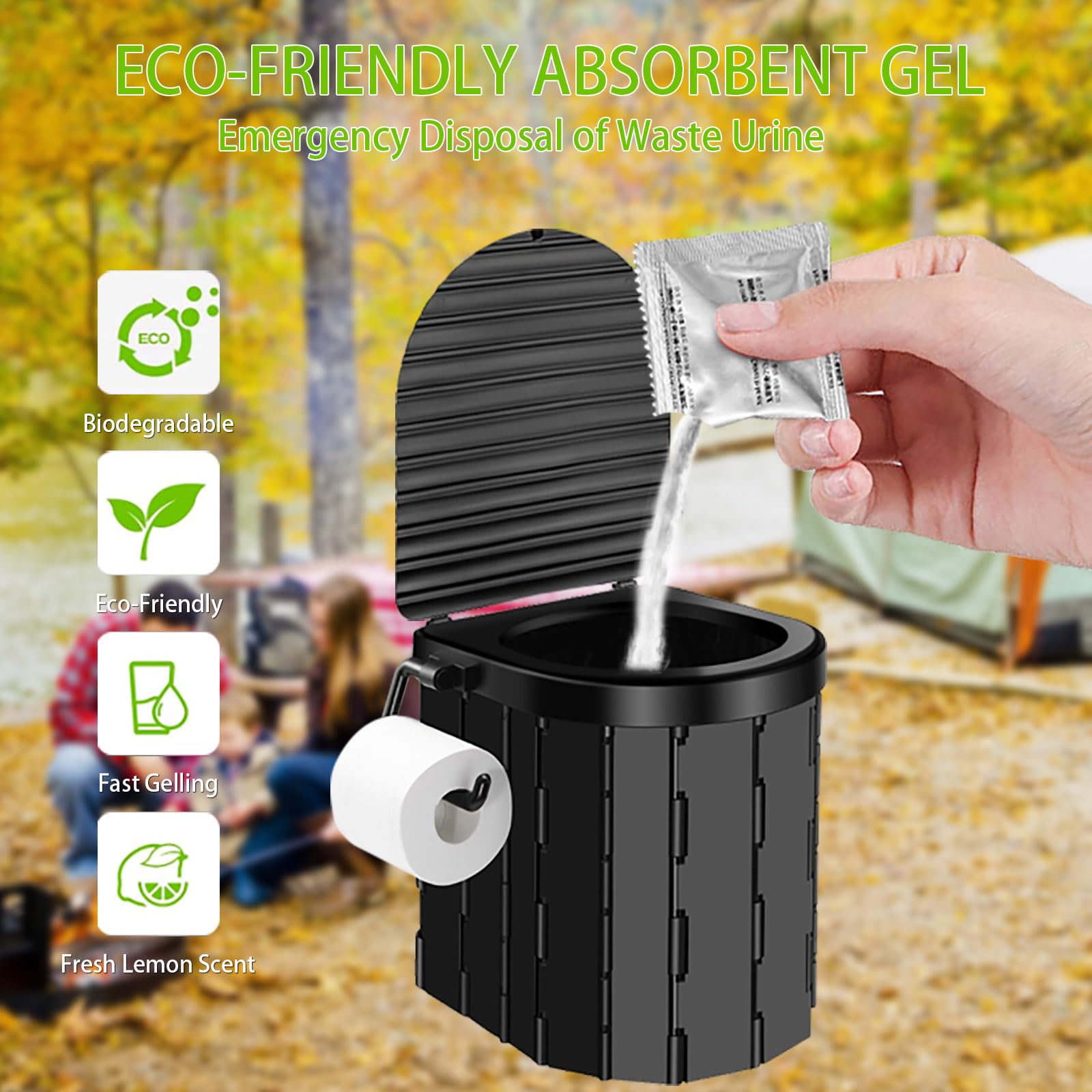YSR VEF poo gel clean-up companion ensures odor control during outdoor use.