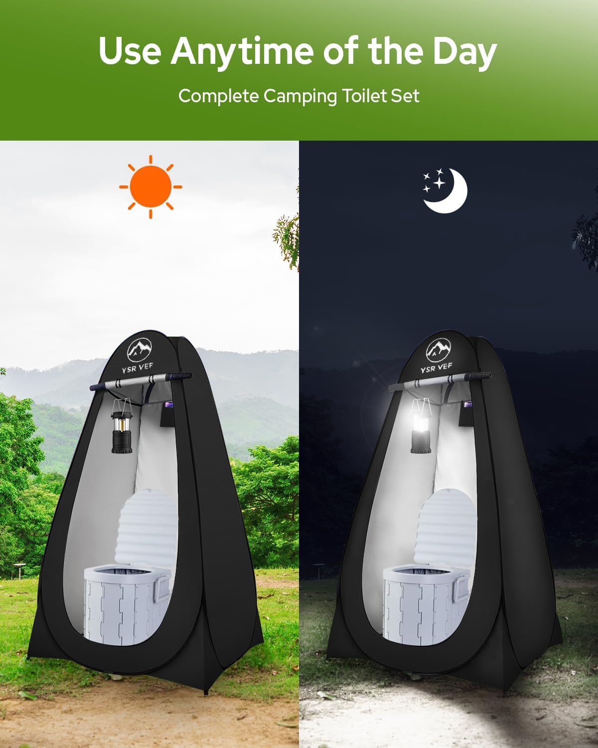 YSR VEF poo gel promotes hygienic waste handling in outdoor setups.