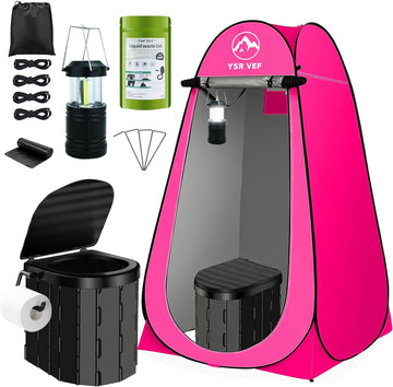 YSR VEF pop-up privacy tent in use offering quick, discreet shelter for changing or showering.
