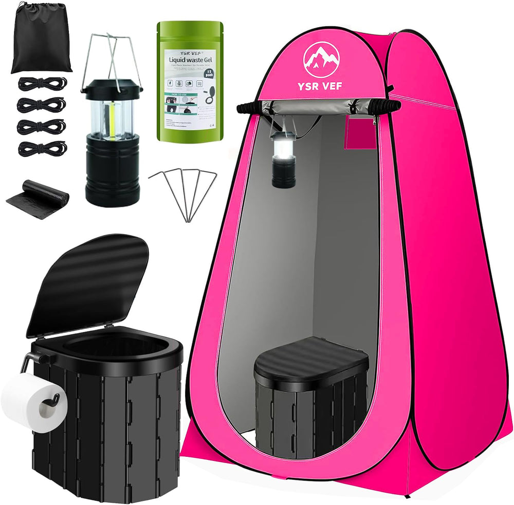 YSR VEF pop-up privacy tent in use offering quick, discreet shelter for changing or showering.