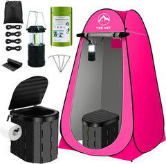 YSR VEF pop-up privacy tent in use offering quick, discreet shelter for changing or showering.