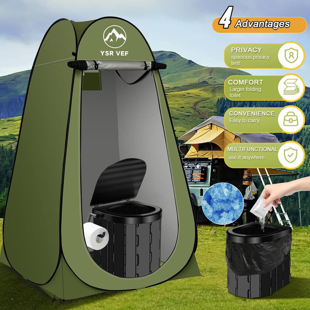 YSR VEF pop-up privacy tent interior view for easy outdoor use.