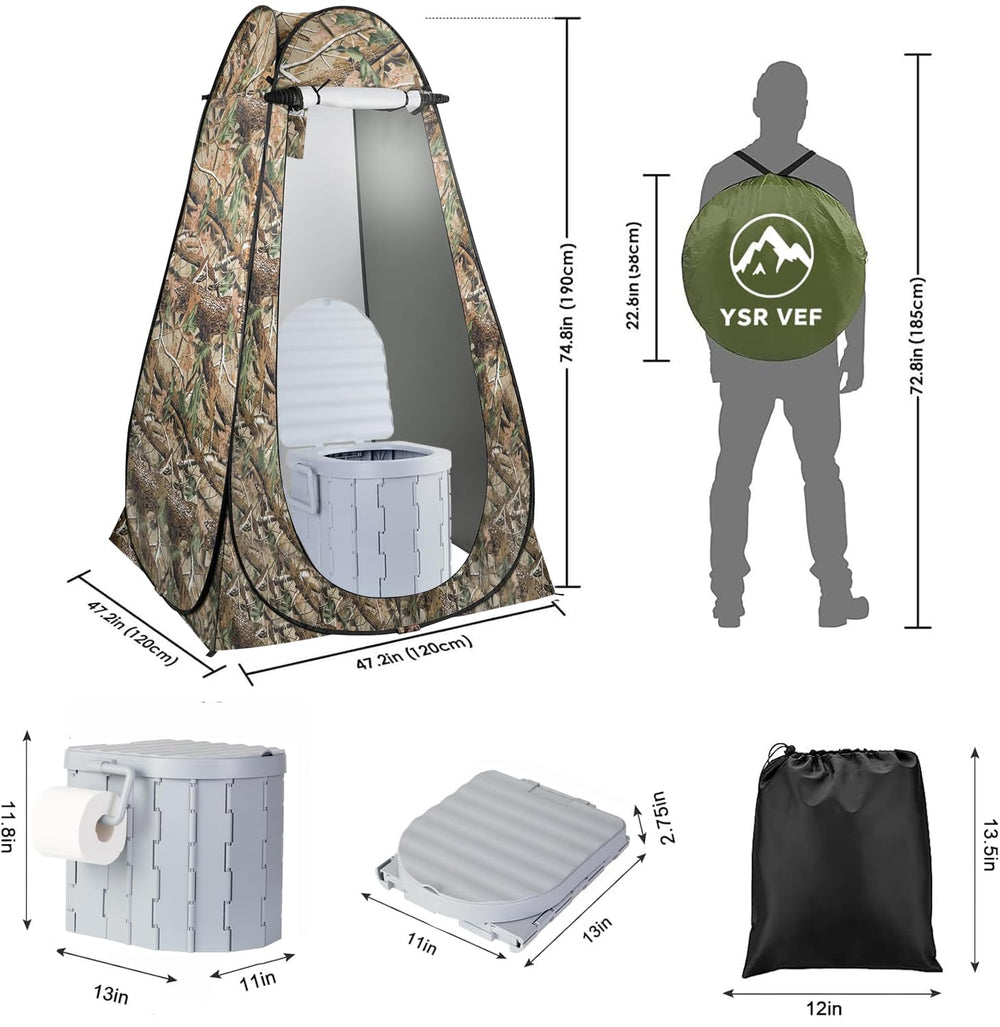 YSR VEF shower tent offers private washing space at campsites