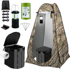 YSR VEF portable toilet kit pop-up tent with quick setup for camping privacy.