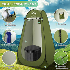 YSR VEF toilet bags and poo gel kit keeps mess controlled and odors minimized.