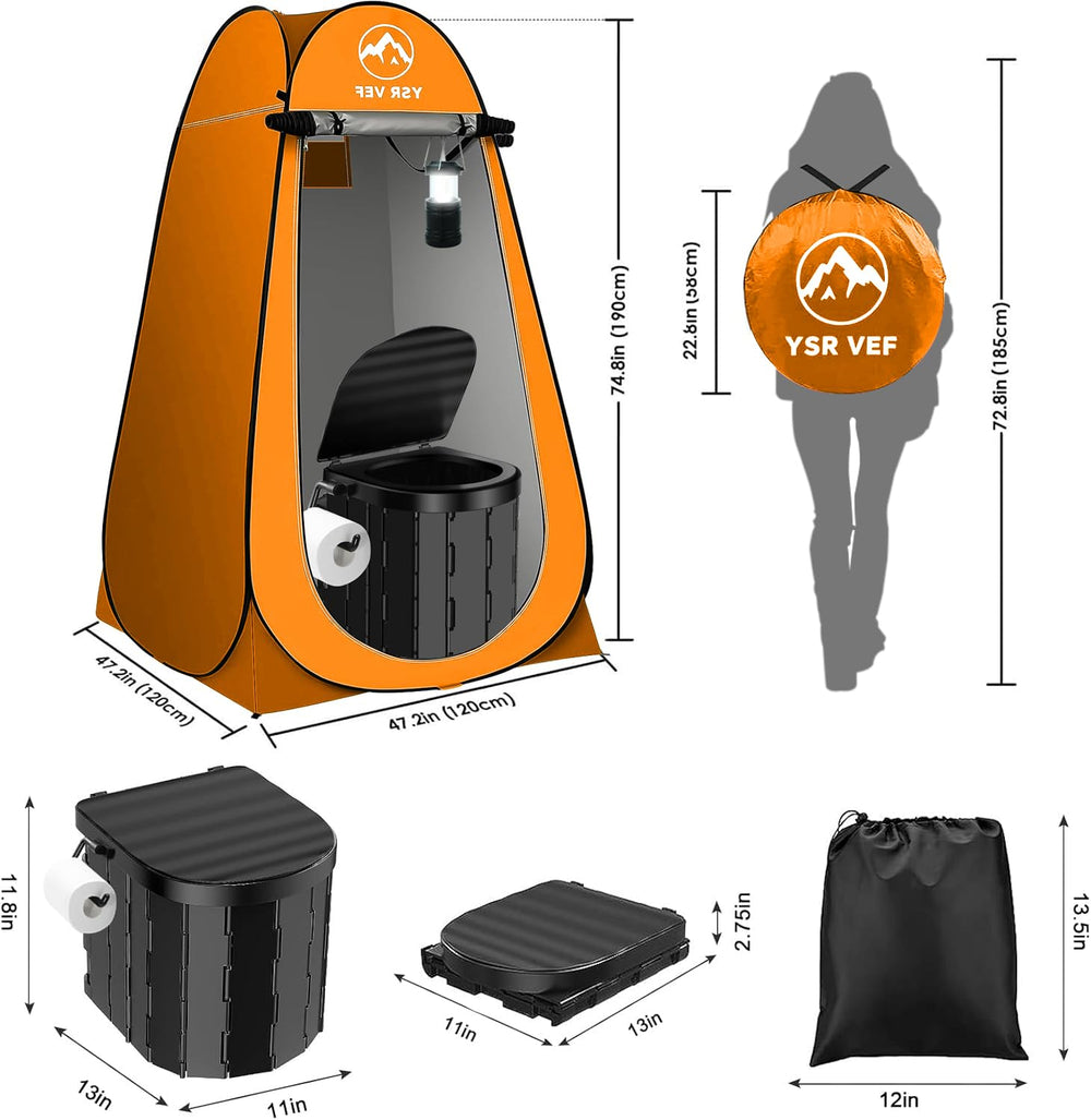 YSR VEF YEFHEIAMT-JHZP pop-up tent setup for quick privacy in the field
