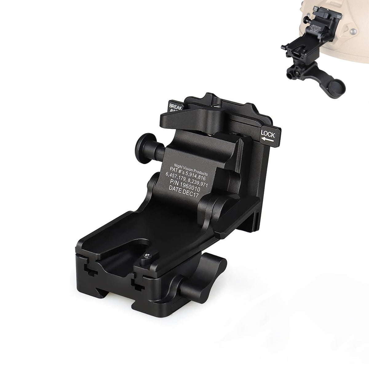 YSS NVG mount three axis adjustment for precise night ops fit