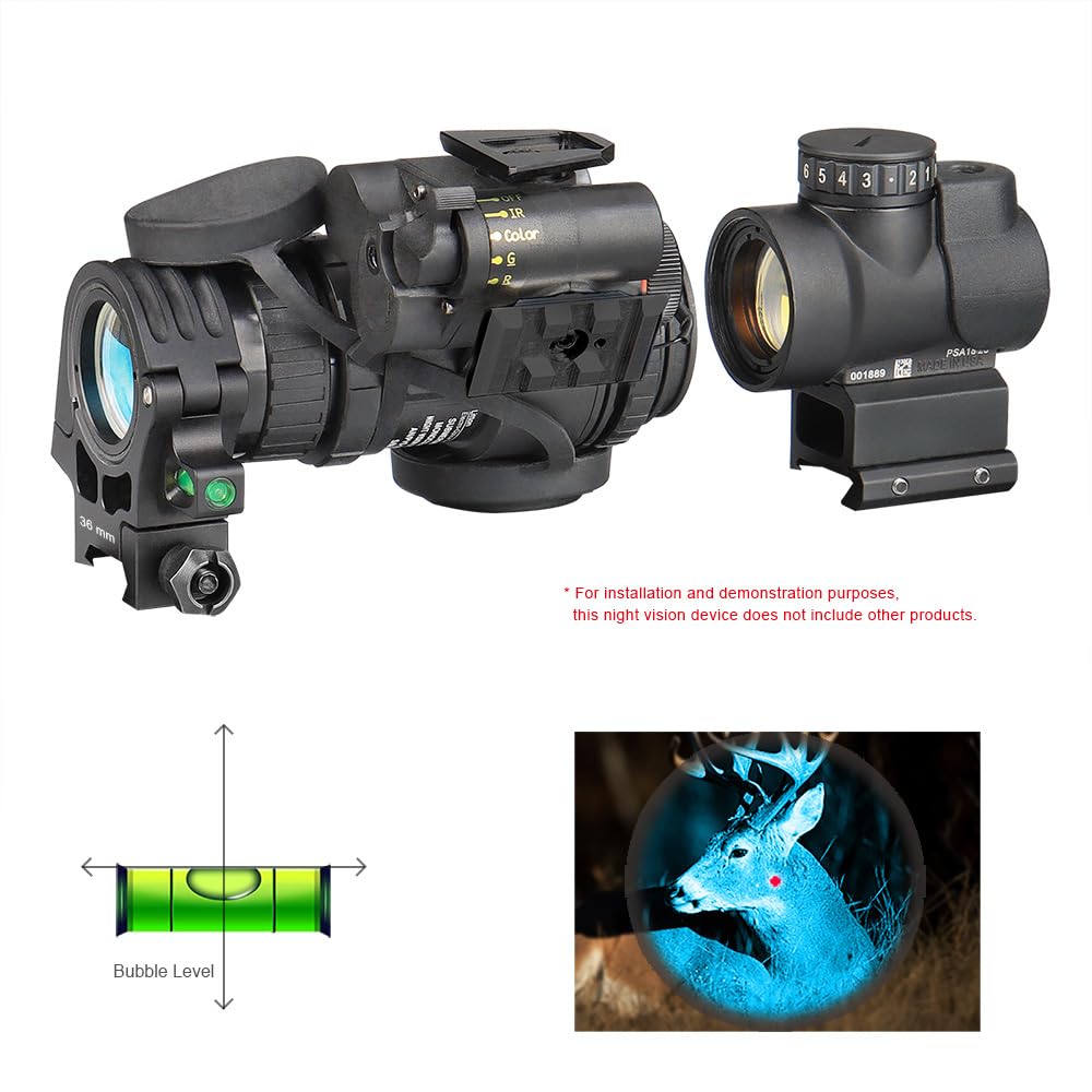 YSS PVS18A color mode displays daytime-like detail in dim light.