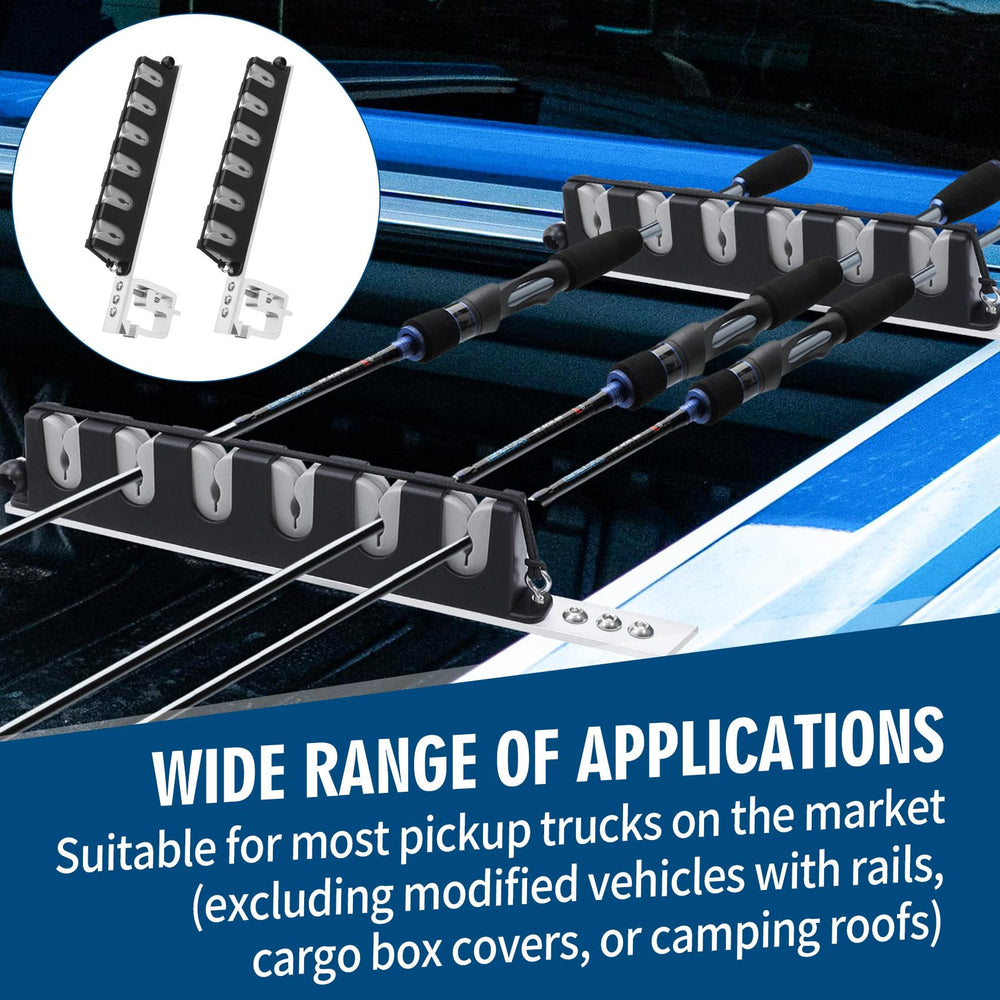 Foam grooves and bungee securing fishing rods