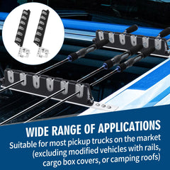 Foam grooves and bungee securing fishing rods