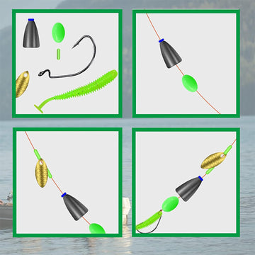 Olive-shaped luminous bead with central hole for fishing line