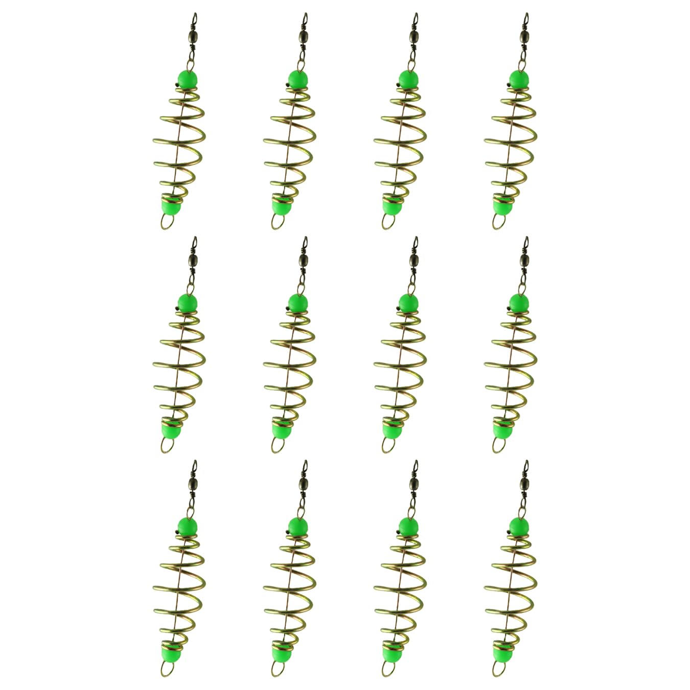 12-piece YTgilo bait spring feeder package