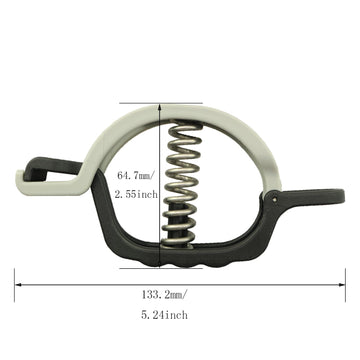 1 piece fish clamp scale accessory with quick clamp hook in packaging