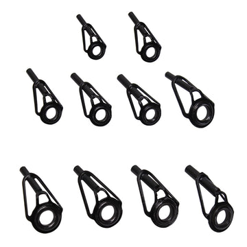 YTGilo all-black fishing rod tips front view
