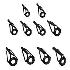 YTGilo all-black fishing rod tips front view