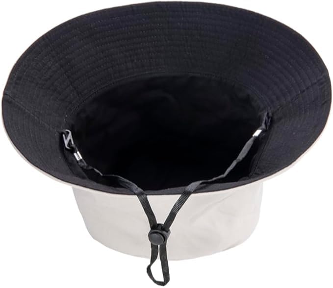 Close-up of extended brim and deep arc on YTNKIV hat