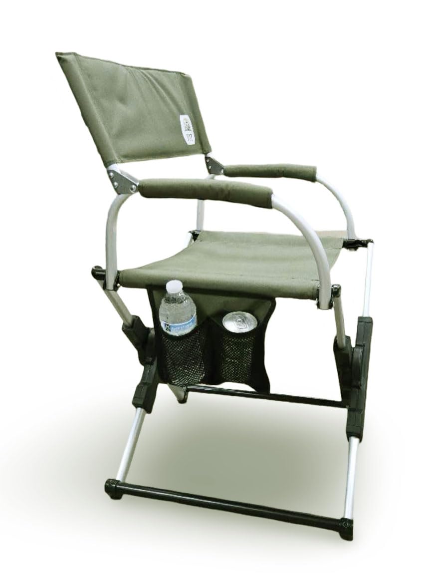 YTZ Outdoor chair folds compactly with carry bag for easy storage and travel.