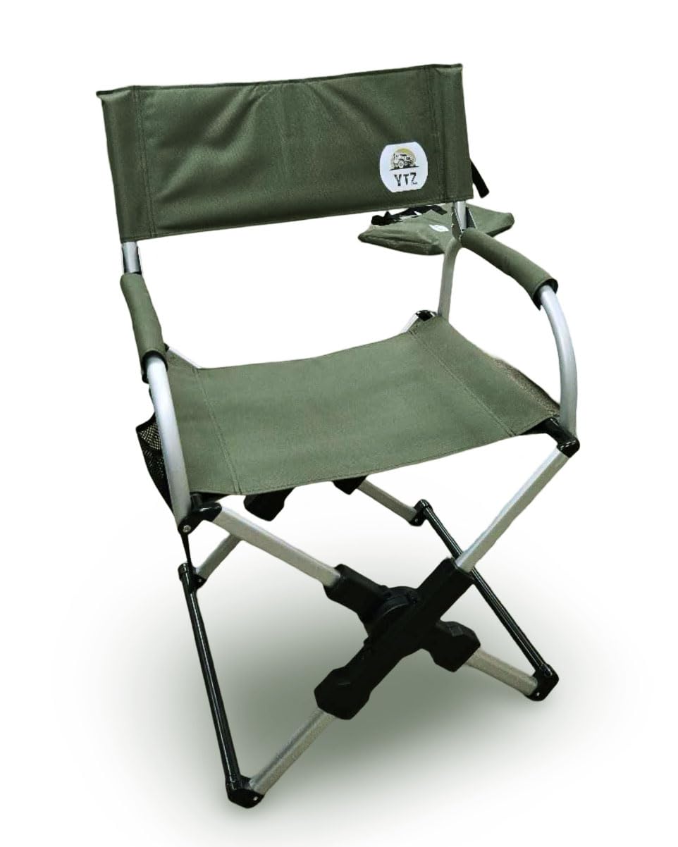 YTZ Outdoor chair features a telescoping system for fast, safe setup.