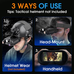 YUANZIMOO Night Vision Goggles 4K photo and video for sharp wildlife records.