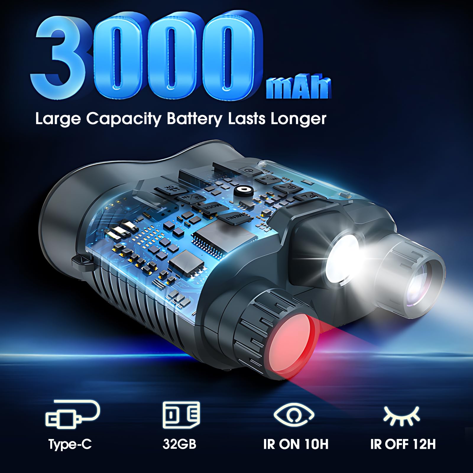 YUANZIMOO 10x optical zoom for distant scene clarity.