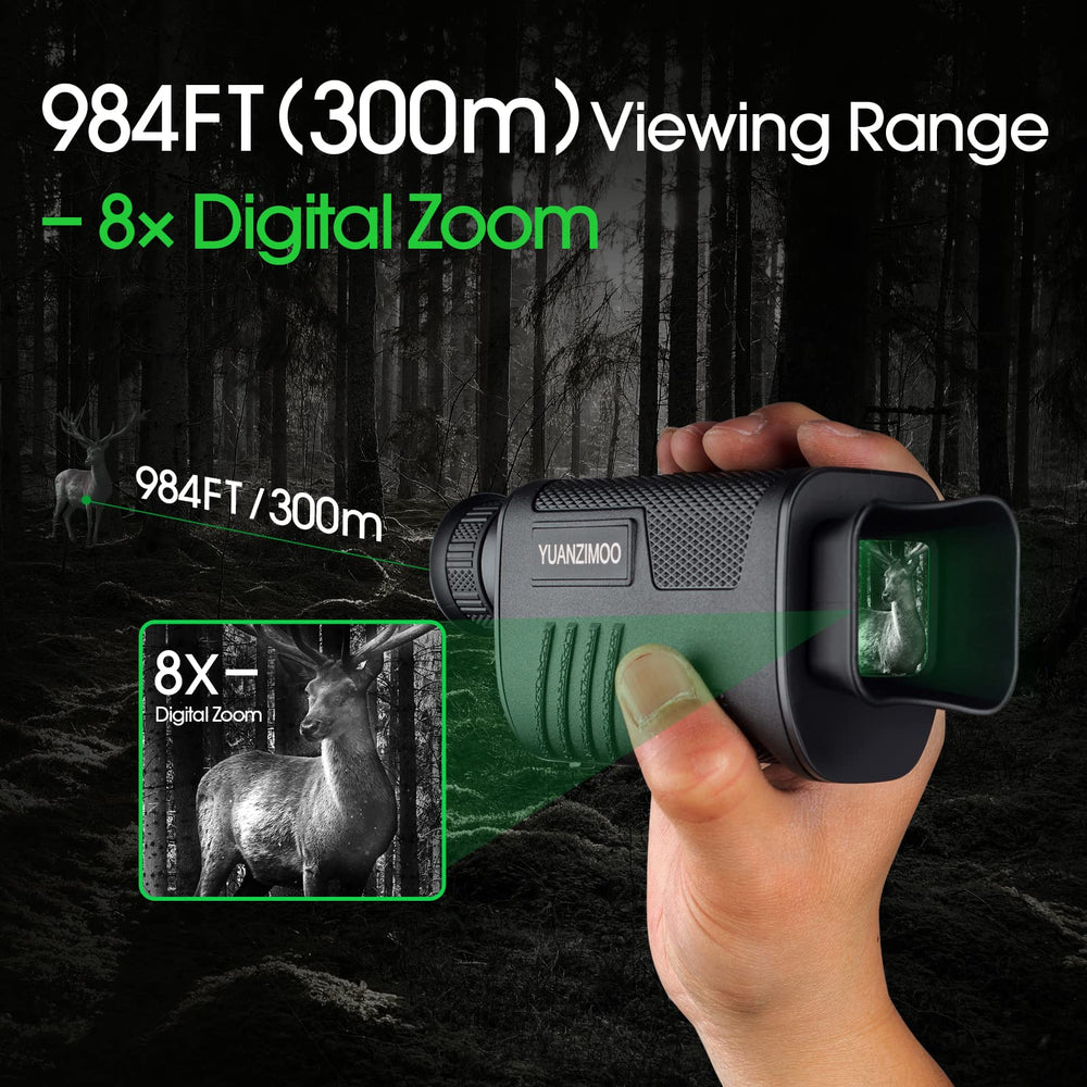 YUANZIMOO Night Vision Monocular accessories bundled for outdoor setup