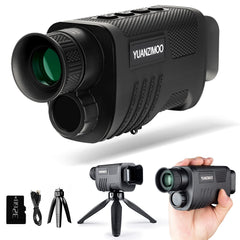 YUANZIMOO Night Vision Monocular front view for easy outdoor scouting