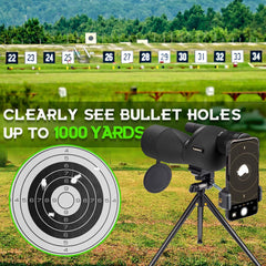 YUANZIMOO tripod and carrying bag providing stable field setup.