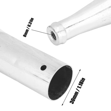 Close-up of 8mm threaded hole on harpoon connector
