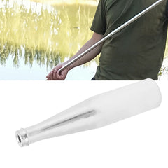 Harpoon connector mounted on a wooden rod segment