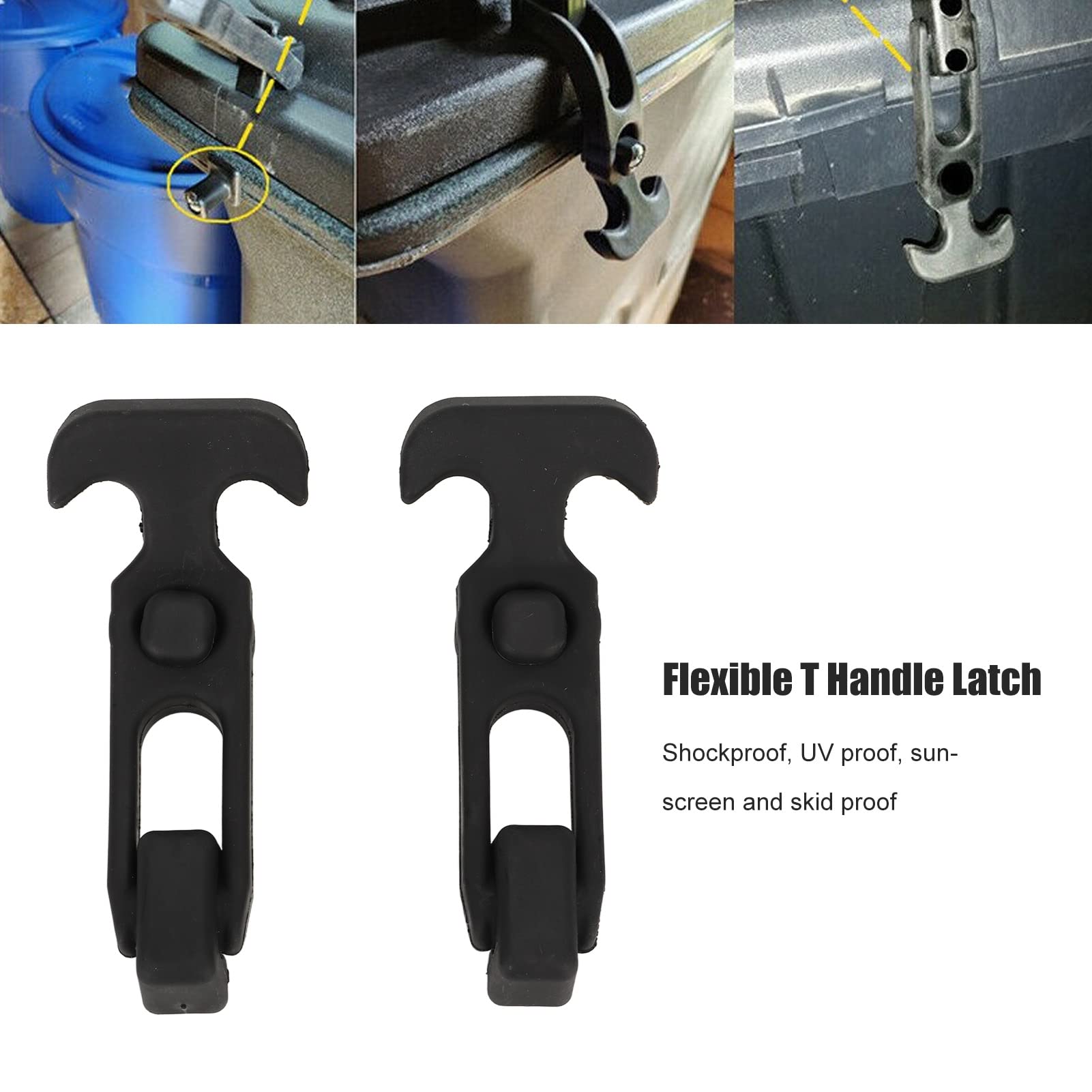 Yuecoom latches installation image shows quick fit with provided screws