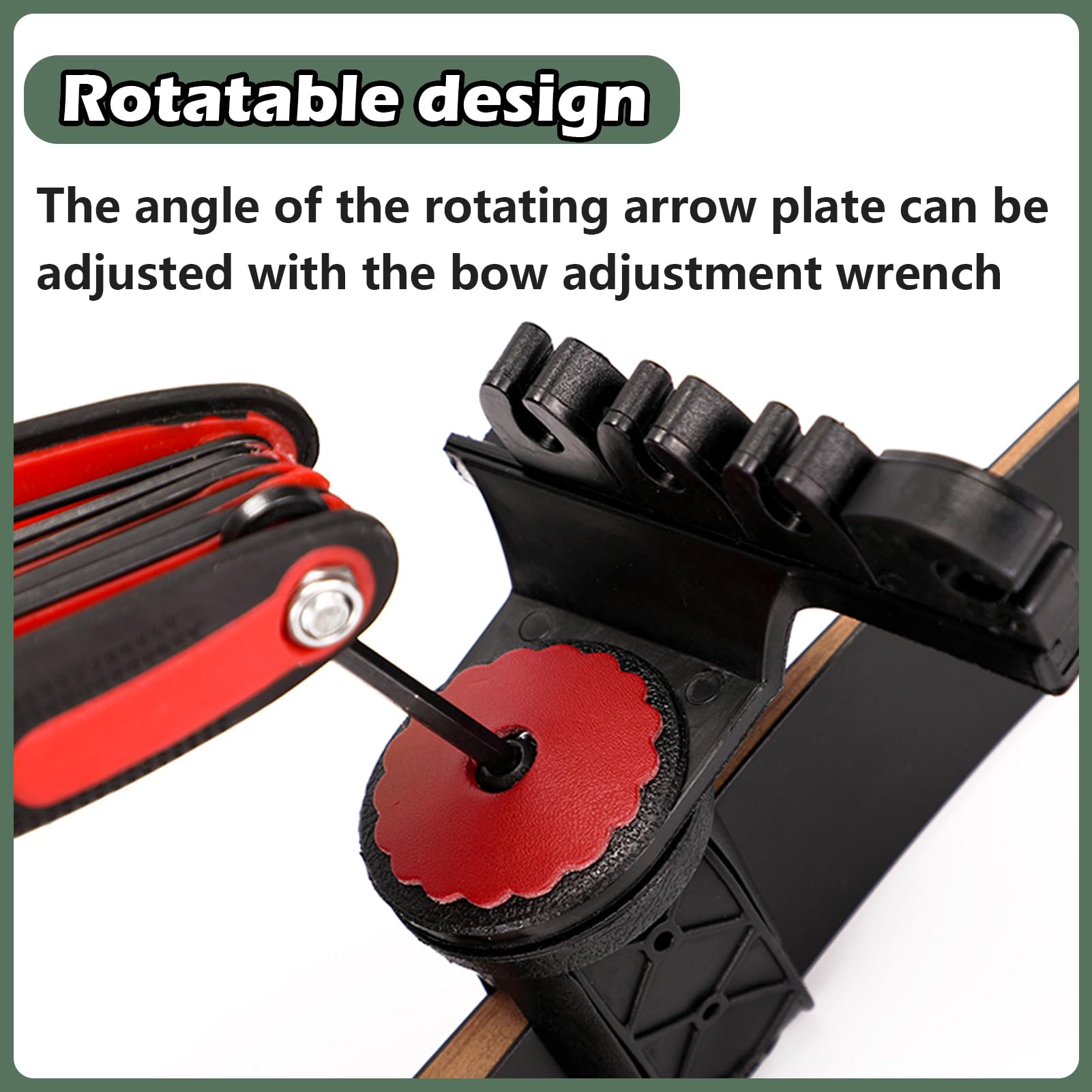 Yuecoom quiver rotating arrow plate angle adjustable for different bows