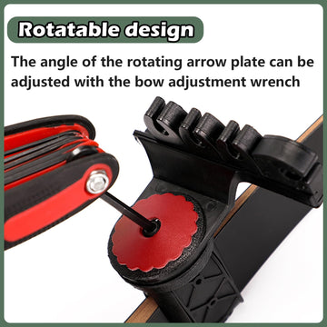 Yuecoom quiver rotating arrow plate angle adjustable for different bows