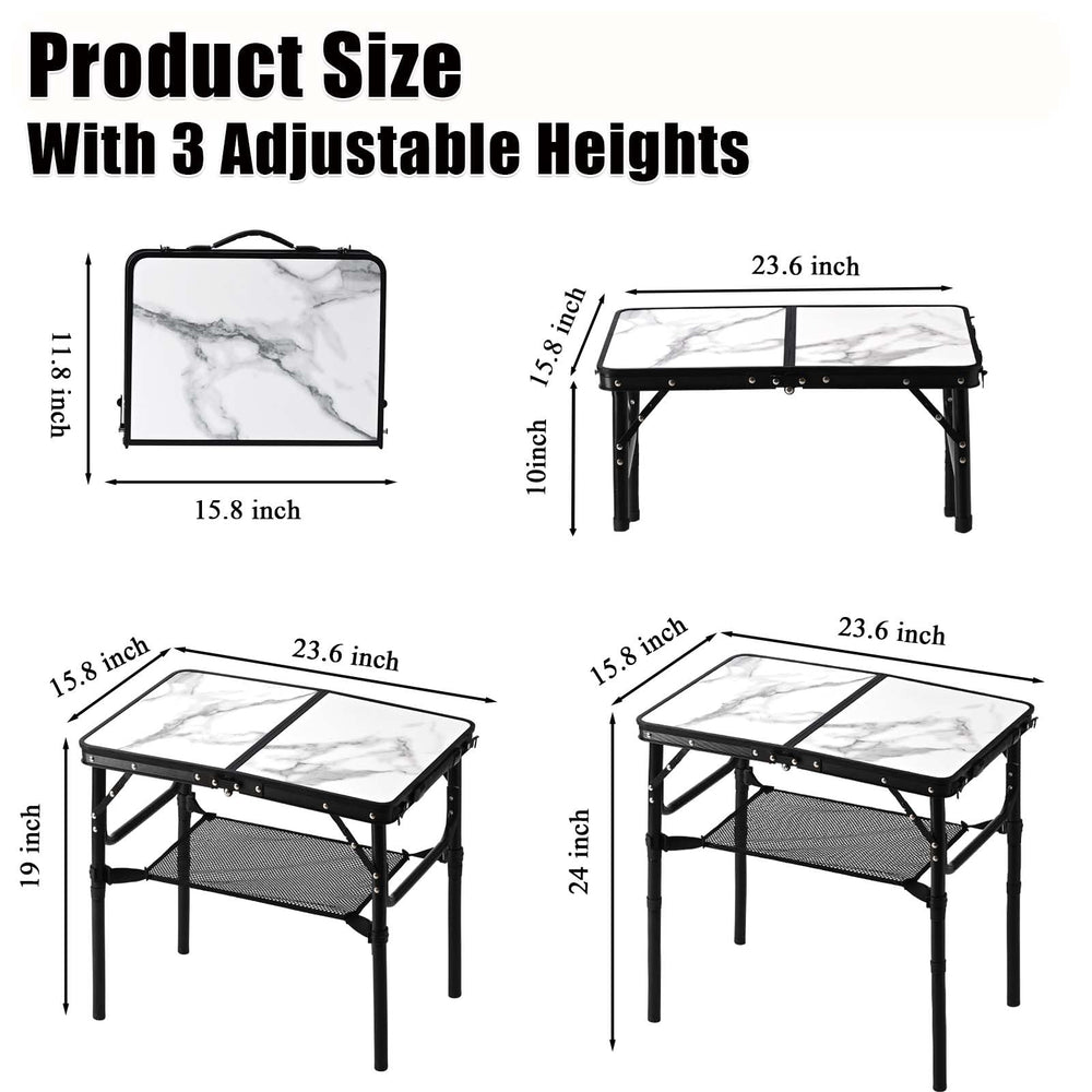 YUFIFAIRY aluminum folding table top for durable, portable use