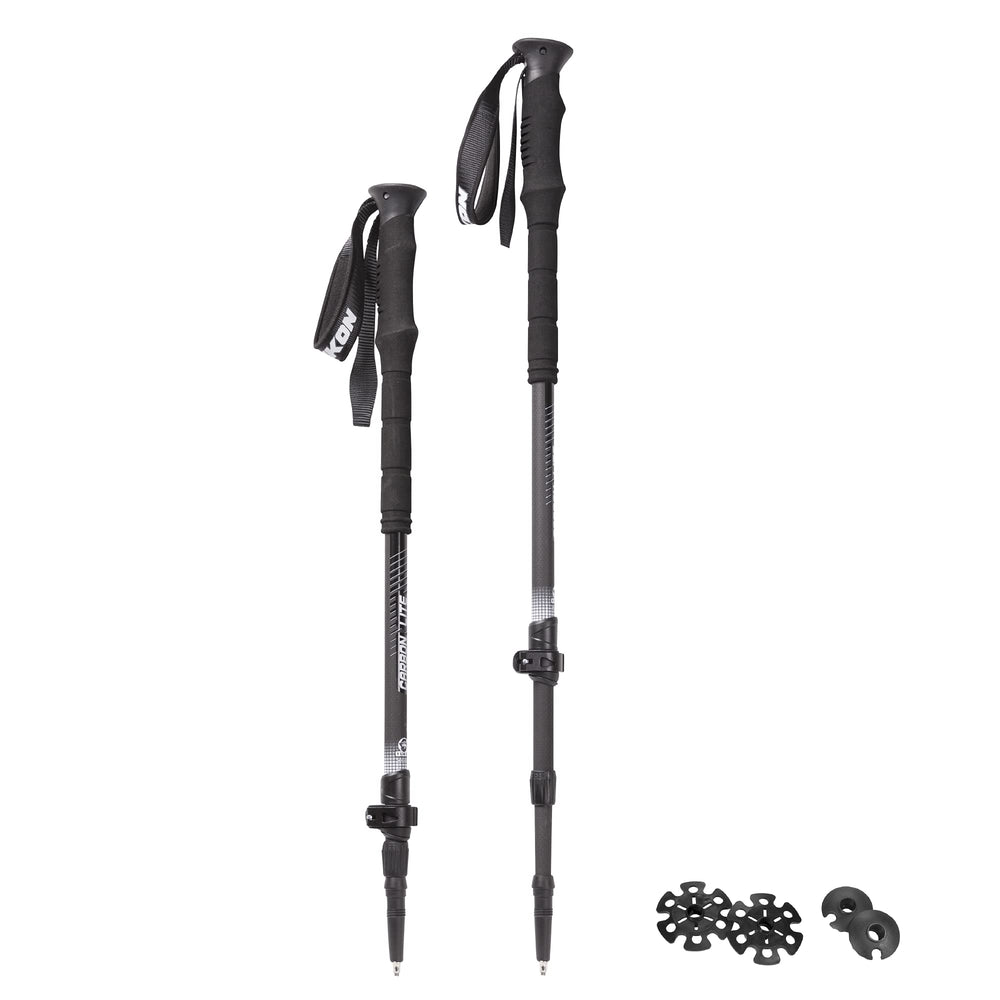 Yukon Charlie's Carbon Lite trekking poles highlight lightweight strength for easy hiking