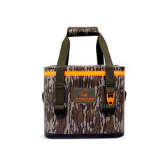 Yukon Outfitters 30-Can Tech Cooler side view demonstrates secure lashing points for outdoor trips.