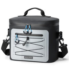 YULEEE cooler bag open top loading demonstrates easy access for quick packing and unloading.